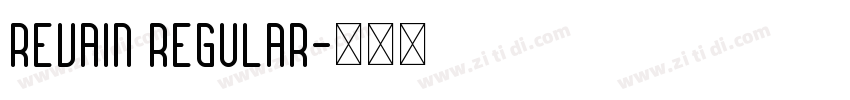 Revain Regular字体转换